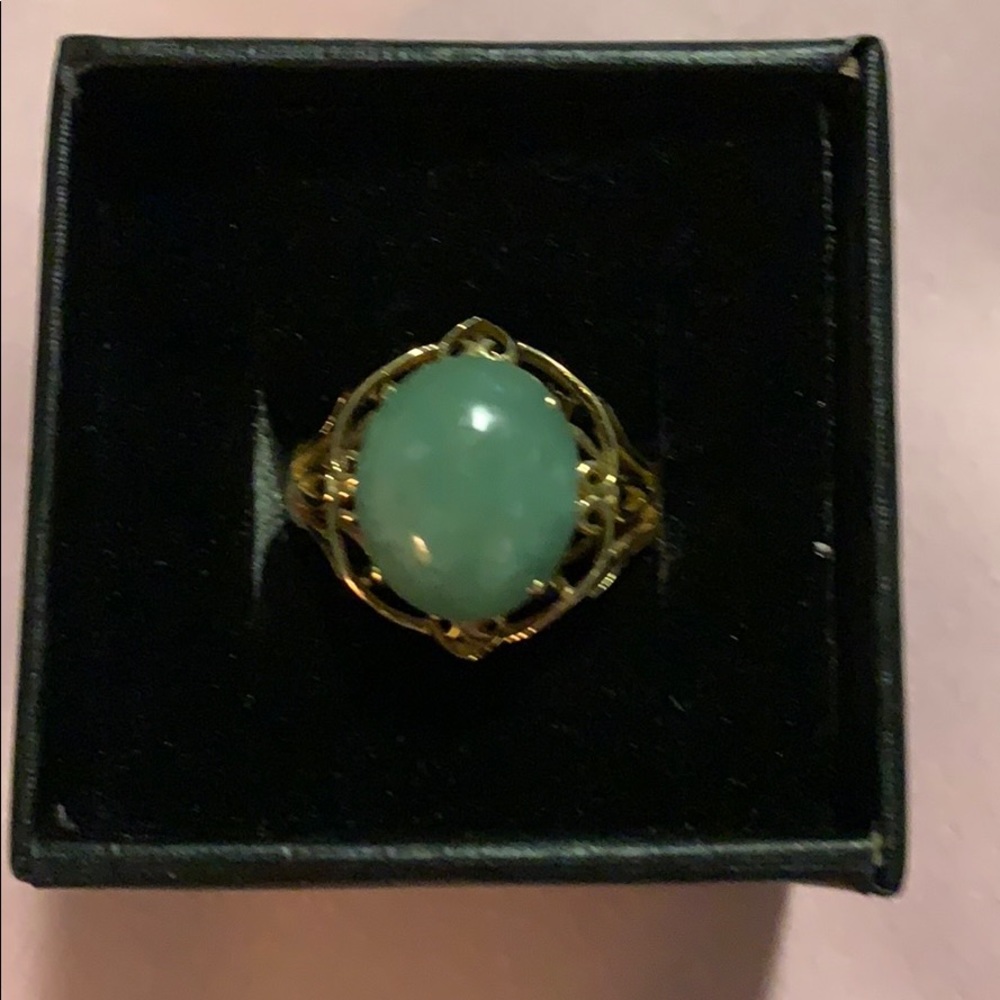 Creamy Jade Ring